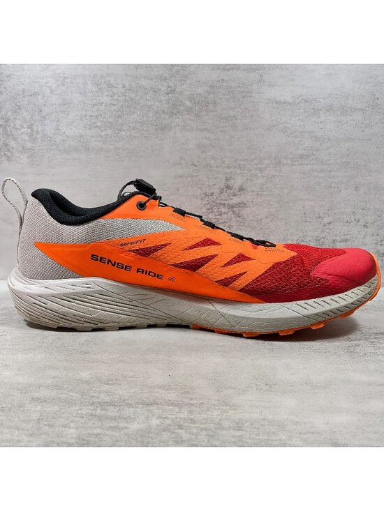 Salomon Sense Ride 5 Trail Running Shoes - Men\'s Size 13 - Red Orange main image 6